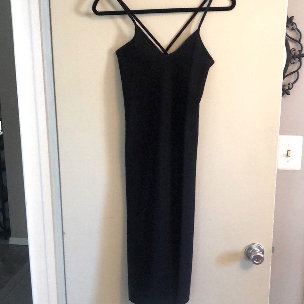 Sexy tight black dress